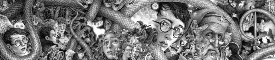 Harry Potter Artwork by Brian Selznick